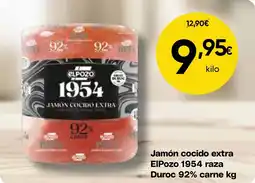FROIZ ELPOZO Jamón cocido extra 1954 raza Duroc 92% carne oferta