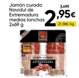 FROIZ NAVIDUL Jamón curado de Extremadura medias lonchas oferta