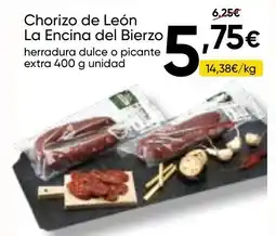 FROIZ Chorizo de León La Encina del Bierzo herradura dulce o picante extra oferta