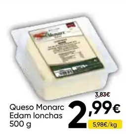 FROIZ Queso Monarc Edam lonchas oferta