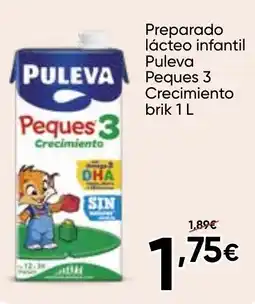 FROIZ PULEVA Preparado lácteo infantil Peques 3 Crecimiento oferta