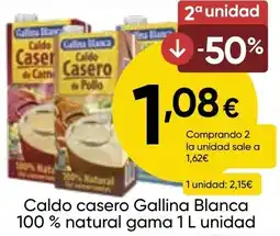 FROIZ GALLINA BLANCA Caldo casero 100% natural gama oferta