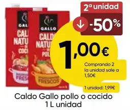 FROIZ GALLO Caldo pollo o cocido oferta