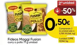 FROIZ MAGGI Fideos Fusian curry o pollo oferta