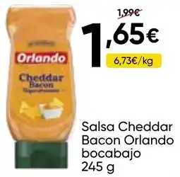 FROIZ ORLANDO Salsa Cheddar Bacon bocabajo oferta