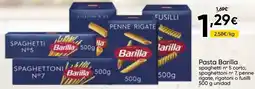FROIZ BARILLA Pasta spaghetti nº 5 corto, spaghettoni nº 7, penne rigate, rigatoni o fusilli oferta