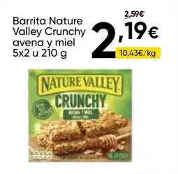 FROIZ NATURE VALLY Barrita Crunchy avena y miel oferta