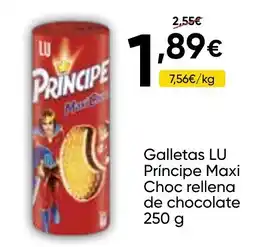 FROIZ LU Príncipe Galletas Maxi Choc rellena de chocolate oferta