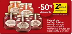 FROIZ LA VIEJA FABRICA Mermelada naranja amarga, melocotón, fresa, frambuesa o frutas del bosque oferta