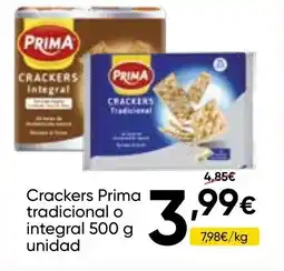 FROIZ PRIMA Crackers tradicional o integral oferta