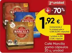 FROIZ MARCILLA Café gama cápsulas 20 u oferta
