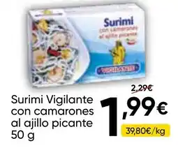 FROIZ SURIMI Vigilante con camarones al ajillo picante oferta