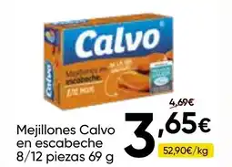 FROIZ CALVO Mejillones en escabeche 8/12 piezas oferta