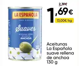 FROIZ LA ESPANOLA Aceitunas suave rellena de anchoa oferta