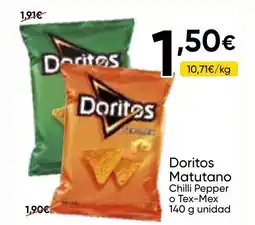 FROIZ DORITOS Matutano Chilli Pepper o Tex-Mex oferta