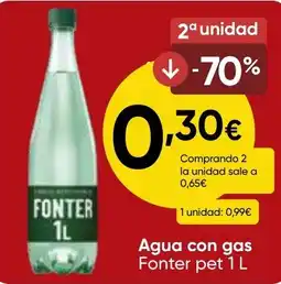 FROIZ FONTER Agua con gas pet oferta