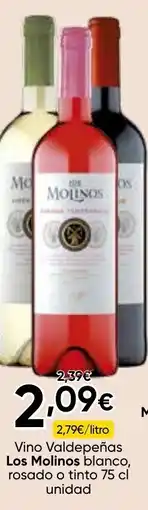 FROIZ LOS MOLINOS Vino Valdepeñas blanco, rosado o tinto oferta