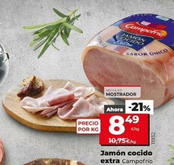 Dia Jamón cocido extra Campofrio oferta