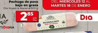 Dia Pechuga de pavo bajo en grasa 500g oferta