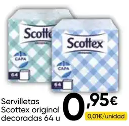 FROIZ SCOTTEX Servilletas original decoradas 64 u oferta