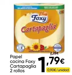 FROIZ FOXY Papel cocina Cartapaglia 2 rollos oferta