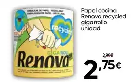 FROIZ RENOVA Papel cocina recycled gigarrollo oferta