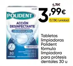 FROIZ POLIDENT Tabletas limpiadoras fórmula limpiadora para prótesis dentales 30 u oferta