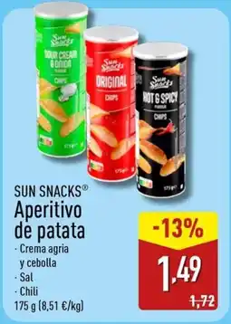 ALDI SUN SNACKS Aperitivo de patata oferta