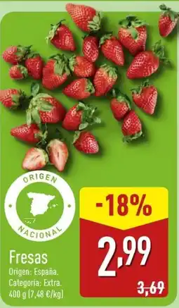 ALDI Fresas oferta