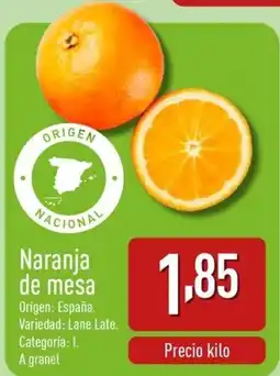 ALDI Naranja de mesa oferta
