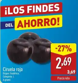 ALDI Ciruela roja oferta