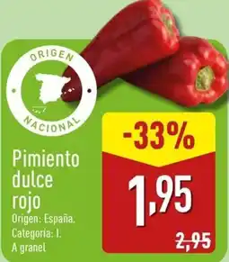 ALDI Pimiento dulce rojo oferta