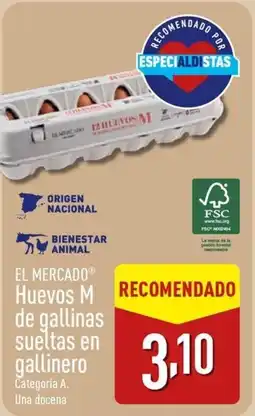ALDI EL MERCADO Huevos M de gallinas sueltas en gallinero oferta