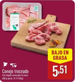ALDI Conejo troceado oferta
