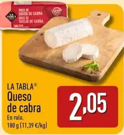 ALDI LA TABLA Queso de cabra oferta
