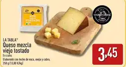 ALDI LA TABLA Queso mezcla viejo tostado oferta
