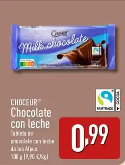 ALDI CHOCEUR Chocolate con leche oferta