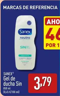 ALDI SANEX Gel de ducha Sin oferta