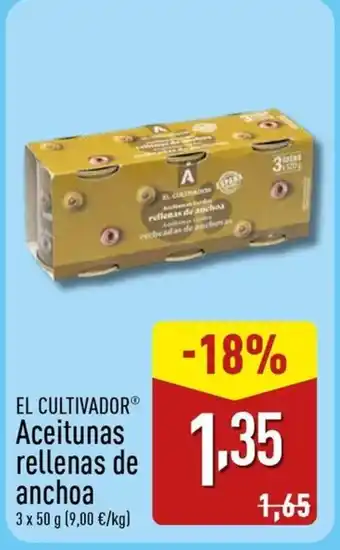 EL CULTIVADOR Aceitunas rellenas de anchoa