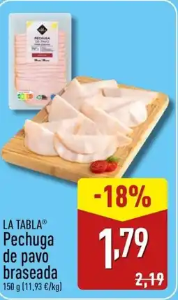 ALDI LA TABLA Pechuga de pavo braseada oferta