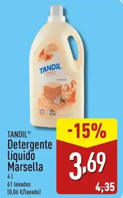 ALDI TANDIL Detergente Líquido Marsella oferta