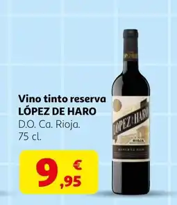 Alcampo LÓPEZ DE HARO Vino tinto reserva oferta