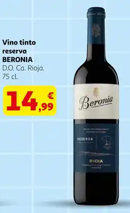 Alcampo BERONIA Vino tinto reserva oferta