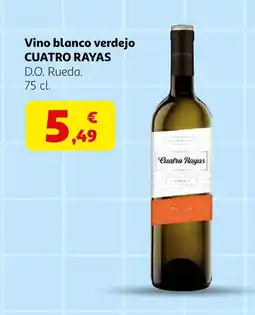 Alcampo CUATRO RAYAS Vino blanco verdejo oferta