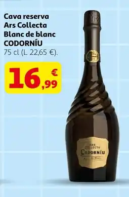 Alcampo CODORNIU Cava reserva Ars Collecta Blanc de blanc oferta