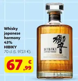 Alcampo HIBIKY Whisky japanese harmony 43% oferta