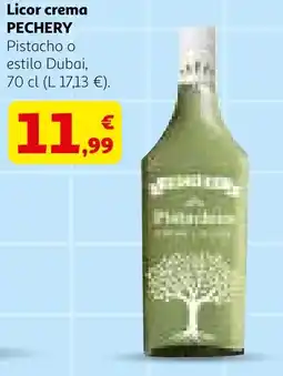 Alcampo PECHERY Licor crema Pistacho o estilo Dubai oferta
