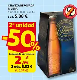 Alcampo Cerveza reposada rivera oferta