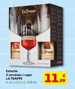 Alcampo LA TRAPPE Estuche 4 cervezas + copa oferta