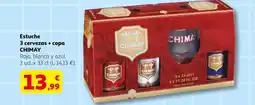 Alcampo CHIMAY 3 cervezas + copa oferta